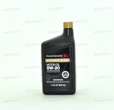 Honda Synthetic Blend Motor Oil 5W-20 моторное масло 64pitstop.ru
