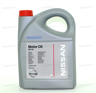 Nissan Motor Oil 5W-40 моторное масло 64pitstop.ru