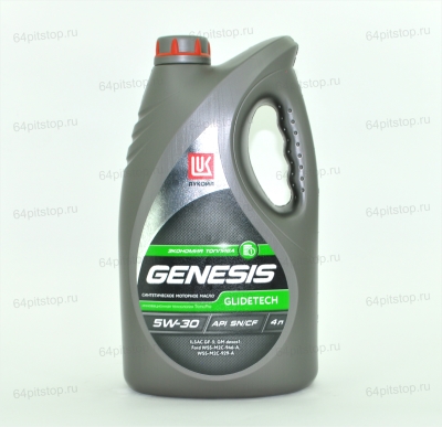 лукойл genesis glidetech 5w-30 моторные масла 64pitstop.ru