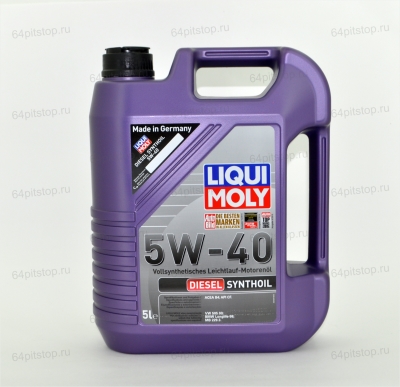 liqui moly 5w40 diesel synthoil 64pitstop.ru моторные масла