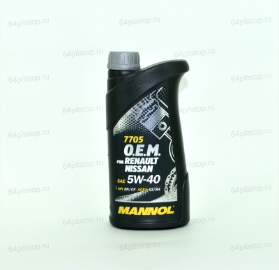 MANNOL O.E.M. for renault nissan 5w40 64pitstop.ru моторные масла