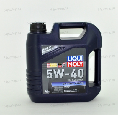 liqui moly optimal synth 10w40 64pitstop.ru моторные масла