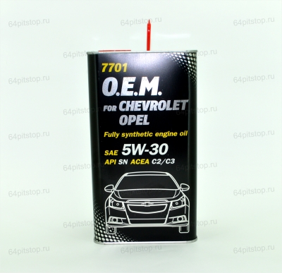 mannol o.e.m. for chevrolet opel 5w-30 64pitstop.ru моторные масла